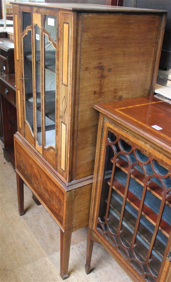 George III mahogany cabinet, formerly an organ(-)